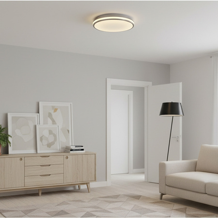 ORBIT 40 Deckenleuchte LED-Deckenleuchte 24W GOLDLUX (ehemals Polux) NICKEL 2600lm 4000K