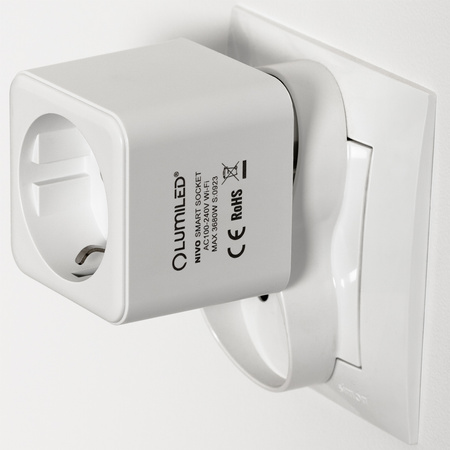 Smart WiFi Socket Smart Steckdose Wattmeter Timer TUYA SMART NIVO LUMILED