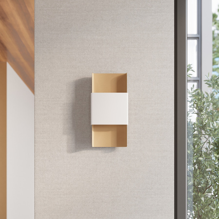 Wandleuchte DURLIN 2xG9 Gold Weiß Modern SOLLUX