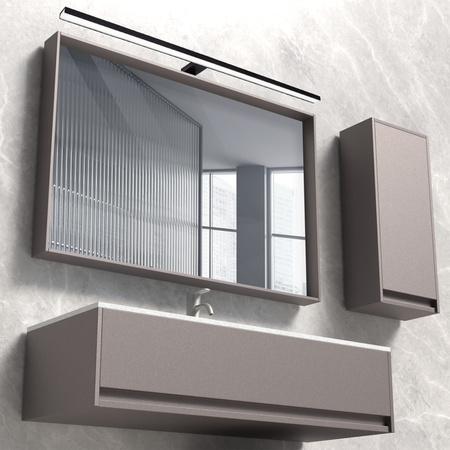 LED Badezimmer Wandleuchte 15W 1650lm 4000K Neutral 120° Schwarz IP44 SAMOS Sanico Goldlux