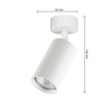 Wandlampe Spotlight Wandlampe GU10 Moving White Ring Masterled