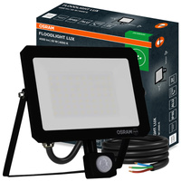LED-Fluter Halogen-Außenstrahler 50W 4000K 4500lm IP65 mit Bewegungs- und Dämmerungssensor FLOODLIGHT LUX OSRAM