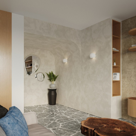 Wandleuchte GLOBE E27 Up-Down Keramik Modern Weiß SOLLUX