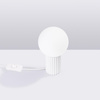 Tisch Tischlampe G9 Rund Weiß Modern Matt Halo Sollux