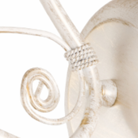 Wandleuchte RETRO Wandleuchte E27 Weiß Braun Klassisch KM-1.51 Lamkur