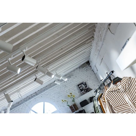 GU10 Mattweiße Schienenstrahlerlampe für einphasige Schienen