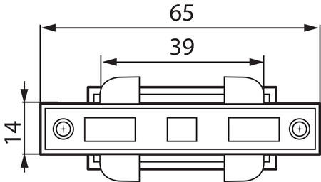 Typ I gerader Schalter für Sammelschienen Intern 16A Weiß TEAR Kanlux
