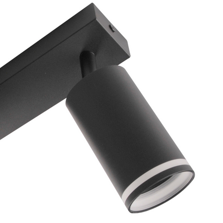 LED PARIS 3 x GU10 Schwarz GOLDLUX (Polux) LED-Decken-/Wandleuchte