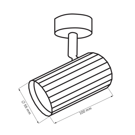 Wand- und Deckenstrahler GU10 Weißgold NICEA Sanico Goldlux
