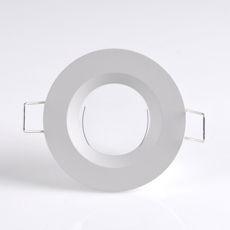 Runde mattweiße Einbauleuchte BORAS Eyelet MR16 IP44 GOLDLUX (Polux)