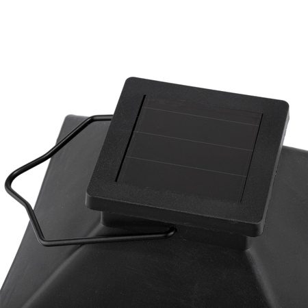 LED-Solar-Gartenlaterne Hängelaterne 32cm Schwarz