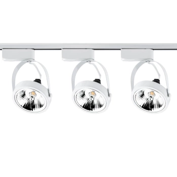 1.5m Stromschiene + 3x Schienenstrahler GU10 AR111 Weiß VICTUS LUMILED