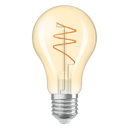 Dekorative LED-Lampe A60 E27 4.9W = 40W 470lm 2700K Warm CRI90 300° Glühfaden Dimmbar Vintage 1906 Osram