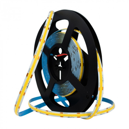 LED-Streifen COB 7W/m 735lm/m 320LED/m 12V 3000K Warm IP67 Rolle 5m Ecolight