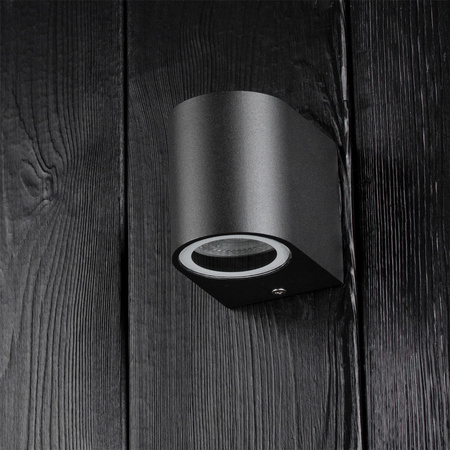 Garten Wandlampe Außenlampe GU10 Schwarz