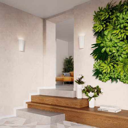 LED LANA E27 Wandleuchte Keramik weiß SOLLUX