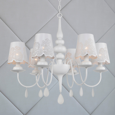 FABRIZIA Kronleuchter Hänge-Deckenleuchte 6xE14 120cm - GOLDLUX (Polux)