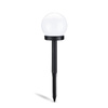 Solar-LED-Lampe, Solar Gartenleuchte 10cm Kugelleuchte Weiße ATRIS LUMILED
