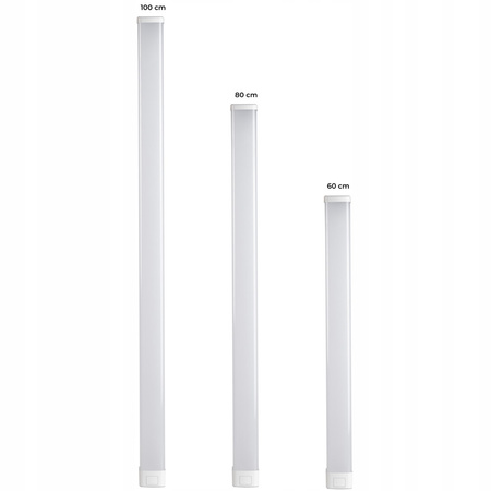 LED Wand- und Deckenleuchte Badezimmerleuchte mit Schalter 20W 4000K IP44 80cm Chrom KANLUX