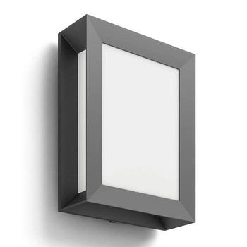 Gartenleuchte LED Wandleuchte KARP myGarden 6W 2700K IP44 Rechteckige Decke Anthrazit PHILIPS
