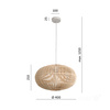 Bambus E27 Boho Bonti Kobi Dekorative Hängelampe