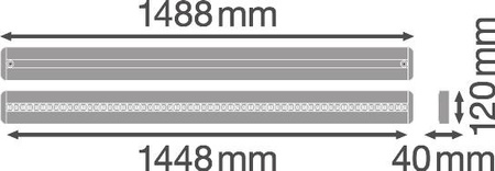 Lineares Lichtband 48W 5700lm 4000K Neutral Dimmbar Weiß IndiviLED Ledvance Lampe