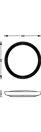 LED Plafond Deckenleuchte 10W 1950lm 4000K SceneSwitch Weiß Pebblo Ultra Efficient Philips