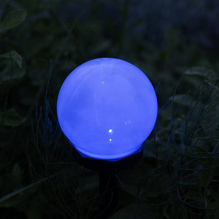 LUMILED LED Solar Gartenlampe ATRIS Driven White Ball 10cm RGB