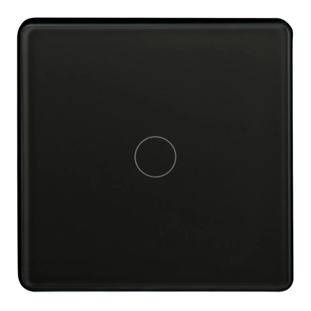 Touch Switch Single mit Kondensator Schwarz Tuya Smart WiFi Sanico Goldlux