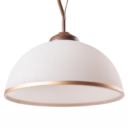 RETRO Hängende Deckenleuchte E27 Weiß Holz Klassisch LM-1.24 Lamkur