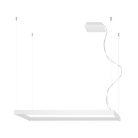 LED-Hängeleuchte TUULAm 50W 3000K Rechteckiger Kronleuchter 110x30 Weiß SOLLUX