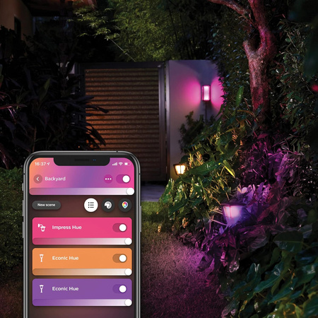 Philips HUE Impress Wandlaterne Außenwandleuchte 17459/30/P7