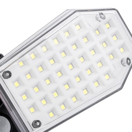 LED Solarstrahler 78x LED 15W 450lm Kaltbewegungssensor IP65