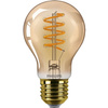 E27 A60 LED Lampen 5,5 W = 40 W, 470 lm, 2200 K, warmes Filament, bernsteinfarben, PHILIPS, dimmbar