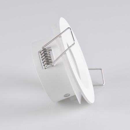 Runde mattweiße Einbauleuchte BORAS Eyelet MR16 IP44 GOLDLUX (Polux)