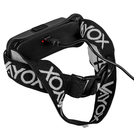 Wiederaufladbare Stirnlampe 300lm COB LED 4 Modi VAYOX