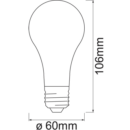 LED Lampen E27 A60 6W 680lm 2400K Warm Filament LEDVANCE SMART+ ZigBee Dimmbar