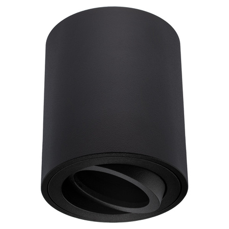 Aufputz-HALOGEN-bewegliche GU10-Rundleuchte in Schwarz 84 mm