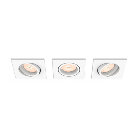 3x Halogen-Steckleuchte ENNEPER GU10 Square Beweglich PHILIPS
