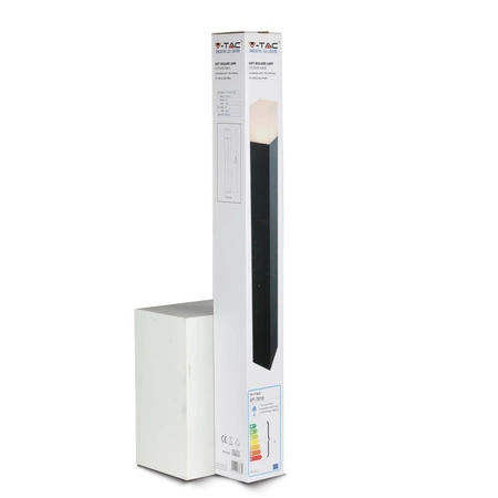 Gartenlampenmast GU10 IP54 80CM Quadratisch Mattschwarz VT-7615 V-TAC