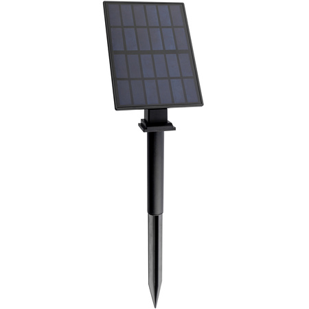 3x Solar-LED-Lampe, Solar Gartenleuchten IP65 3000K Schwarz RAGUS LUMILED