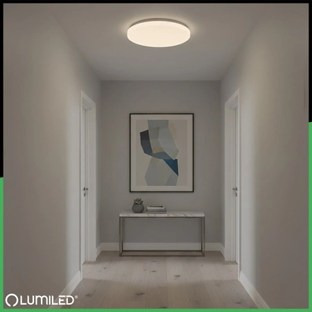 Plafond LED-Anbauleuchte SALUS2 72W IP44 CCT Weiß Rund 50cm + LUMILED PILOT