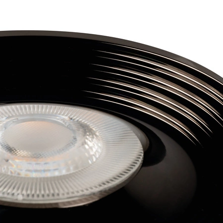 LIGLO DSO GU10/GU5.3 Circular Black KANLUX Deckeneinbauleuchte