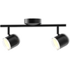 Decken-/Wandleuchte verstellbar 8,4W LED RAWI 2 schwarz 3000K GOLDLUX (Polux)