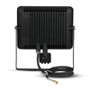 LED Fluter 50W 4000lm 6400K IP65 Schwarz mit Bewegungssensor und CUT-OFF-Funktion Samsung Chip VT-50-SB V-TAC
