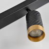 Wand- &amp; Deckenstrahler 4x GU10 Schwarz Gold ARRAS Sanico Goldlux