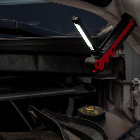 Wiederaufladbare Werkstatt-Taschenlampe Klappbarer Magnet COB + LED 140lm + 360lm VA0104 Vayox