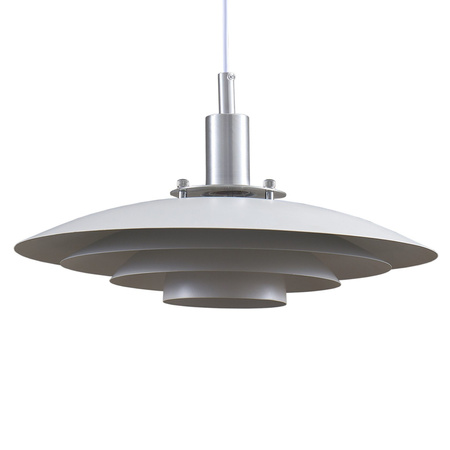 Decke Hängelampe E27 Weiß Chrom Taylor Sanico Goldlux