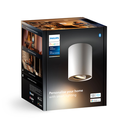 LED Spot Pillar Weiß 4.2W CCT PHILIPS HUE Bluetooth Zigbee Deckenleuchte