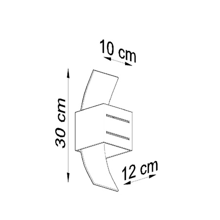 LED LORETO G9Wandleuchte Weiß SOLLUX